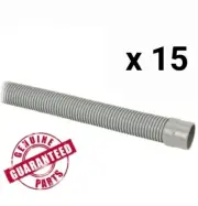 15x 1m Pool Hoses MX6, MX8 , T3, T5 ZODIAC /BARRACUDA POOL CLEANER GREY GENUINE