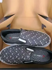 Airwalk Slip-On Shoes Women's Size 9.5 Black & White Geometric Pattern