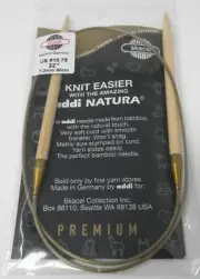 Addi Skacel NATURA Circular Knitting Needles Bamboo 32" US 10.75