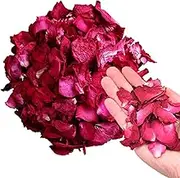 OBTANIM 500 Grams Natural Real Rose Petals Red Dried Rose Flower Petal for Wedding Confetti Valentine's Day Party Decoration Bath Foot SPA DIY Crafts Bed