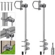 Multi-Purpose Ground Anchors Screw In Fully Welded Shed Anchor Kit 18 Earth