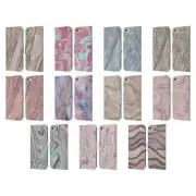 LEBENSART PASTEL LIQUID GEODE LEATHER BOOK WALLET CASE FOR APPLE iPOD TOUCH MP3