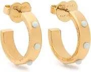 [Kate Spade New York] Huggies, Opal, huggies, stainless steel,PLATED METAL,synthetic opal,cubic zirconia, Cubic Zirconia