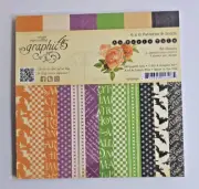 Graphic 45 "AN EERIE TALE* 6X6 PATTERNS & SOLIDS Paper Pad NEW HALLOWEEN