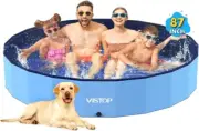 Jumbo Foldable Dog Pool Hard Plastic Shell Portable Swimming Pool for Dogs Cats