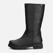 Panama Jack Ladies Bambina Waxy Black Leather Boots