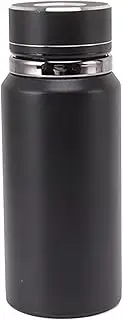 Insulated Water Bottle,Black 600ml 20oz Stainless Steel Double Layer High Vacuum Design Water Bottles for Coffee Tea Hot Cold Drink