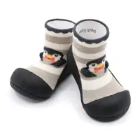 在飛比找蝦皮商城優惠-韓國 Attipas 快樂腳襪型學步鞋-黑底企鵝【麗兒采家】