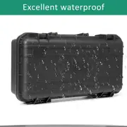 Waterproof Hard Plastic Carry Case 365mm Large Tool Storage Box Portable W/Foam