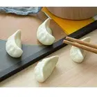 Simple Design Cute Japanese style Dumpling Shape Chopstick Rest Solid Ceramic