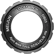 zolyet Bike Center Lock Disc Locking Cover Aluminum Centerlock Lockring for Mountain Bike 9/12/15/20mm Thru Hub Axles Black