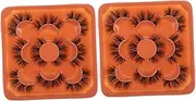 EXQUIMEUBLE Fluffy Eyelash Clusters 2 Sets Natural Appearance Lashes for Asian Eyes Easy Diy Application