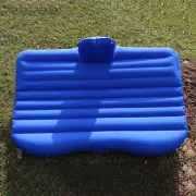 Car Back Seat Mattress Rest Inflatable Bed With Bump and a Pair of Pillow BLUE