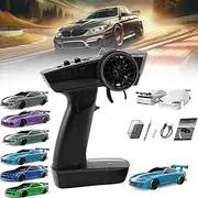Drifty Boyz Mini RC Car - 1:76 Scale Drift Car With Gyro, Vapor Slide, Tabletop Glides (No Track, D)