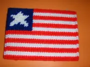 NEW completed plastic canvas mug mat flag