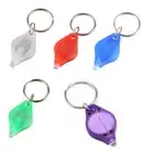 LED Torch Keychain Flashlight Key Ring - Bright White or UV LED Lamp