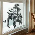 Forest Elephant Decorative Wall Stickers Bedroom Living Room Porch Wallpaper GS