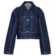 [Stella McCartney] Dark Blue Hardware Detailed Denim Jacket