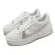 【NIKE 耐吉】休閒鞋 Wmns AF1 PLT AF ORM 女鞋 男鞋 白 金屬銀 厚底 皮革 經典(DJ9946-101)