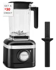 KitchenAid K400 Black Variable Speed Blender with Tamper with $30 Credit