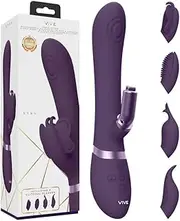 Vive Etsu Clitoral Stimulator G-Spot Rabbit Vibrator, Purple