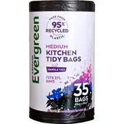 Armada Evergreen Kitchen Tidy Garbage Bags Medium 35 pack