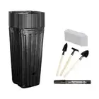 Pack Of 20 Tall Square Seedling Cups Plastic Nursery Pots For Garden Transplant
