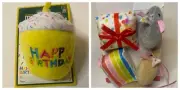 Happy Birthday Cat Toys BUNDLE Of 5 TOYS, Kitty Cat Gifts Interactive Catnip