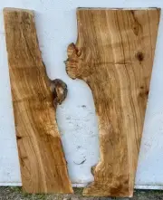 R7 Spalted Maple Burl Birds Eye Curly DIY Epoxy River Side Table 30x17x1.25