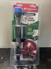 New Fluidmaster PerforMAX Fill Valve & FlapperKit K-400H-040 (+3”)