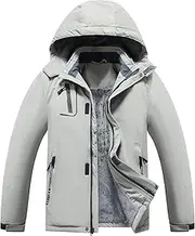 [Dr.Cyril] Boy's Waterproof Ski Jacket Warm Fleece Hooded Winter Snow Coat
