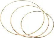 Mikinona 3pcs Baroque Crown Base Traditional Iron Headdress Making Accessory DIY Bride Round Headwear Bottom Hair Crown Rack Headpiece Stand