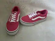 Vans Ward Sneakers Shoes Toddler Girls Sz 12 Honeysuckle Pink Off Wall Canvas