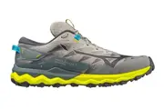 Mizuno Wave Daichi 7 Mens Trail Shoes Gray/Blue/Bolt Size 11.5