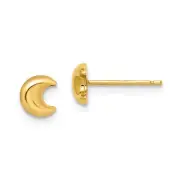 14k 14kt Yellow Gold Madi K Moon Post Earrings