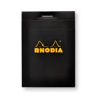 在飛比找誠品線上優惠-法國RHODIA 上掀式騎馬釘方眼筆記本/ A7/ Blac