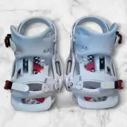 Burton Genesis EST Snowboard Bindings Men's L White Red