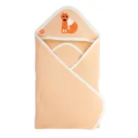 在飛比找momo購物網優惠-【hipopipo小西波】有機棉小狐三角包巾 綁帶(嬰兒包巾