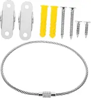 Kisangel Dresser Wall Safety Anchor Set 2 Pack Fall Hardware Bag Proofing Kit for Furniture Bookshelf Cabinet Straps