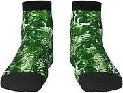 [JBYJBX] Monstera Deliciosa Banana Palm Print Adult Socks Womens Mens Workout Thermal Cozy All-Season Gift Holiday Articles Use