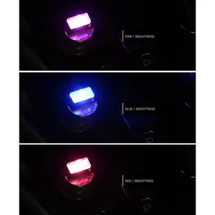 AUTOTNT 汽车車載USB LED燈 裝飾燈 應急照明 通用PC便攜式灯 即插即用 紅色 藍色 白色