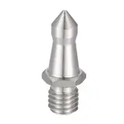 3/8" Male Stainless Steel Hex Spike Adapter with Tapered Head for Camera Tripod