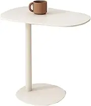 Middai Living Room Side Tables, Stylish Metal Coffee Side Table Bedside Snack Tables, H: 20/25", Various of Colors(Size:50CM,Color:B)
