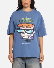 [73 Studio] 73 Studio X Cartoon Network Dexter's Laboratory Grail Vintage T-shirt Cobalt - Size XL XL Cobalt