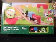 BRIO MY FIRST RAILWAY BATTERY TRAIN SET # 33710 NEW IN BOX