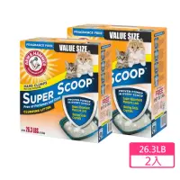 在飛比找momo購物網優惠-【ARM&HAMMER 鐵鎚】超值2入組 無香貓砂26.3L