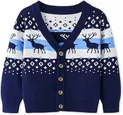 Remimi Kids Christmas Sweater for Toddler Boys Girls Holiday Pullover Top Cardigan