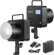 NEEWER Q4 400Ws 2.4G TTL Studio Flash New Look 1/8000 HSS 2800Mah Battery Powe