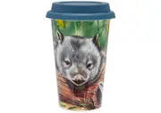 Ashdene Fauna of Australia - Wombat & Lizard Travel Mug