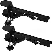 Amosfun 2Pcs Adjustable Desk Shelf Extender Clamp Ergonomic Arm Rest Keyboard Tray No Drilling Required for Office Home Study Supportive Design for Comfort Posture
